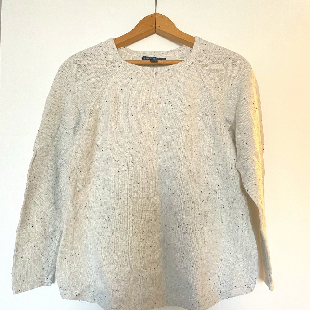 Karen Scott - Light Grey Speckled Sweater (Size Double Petite - PP)